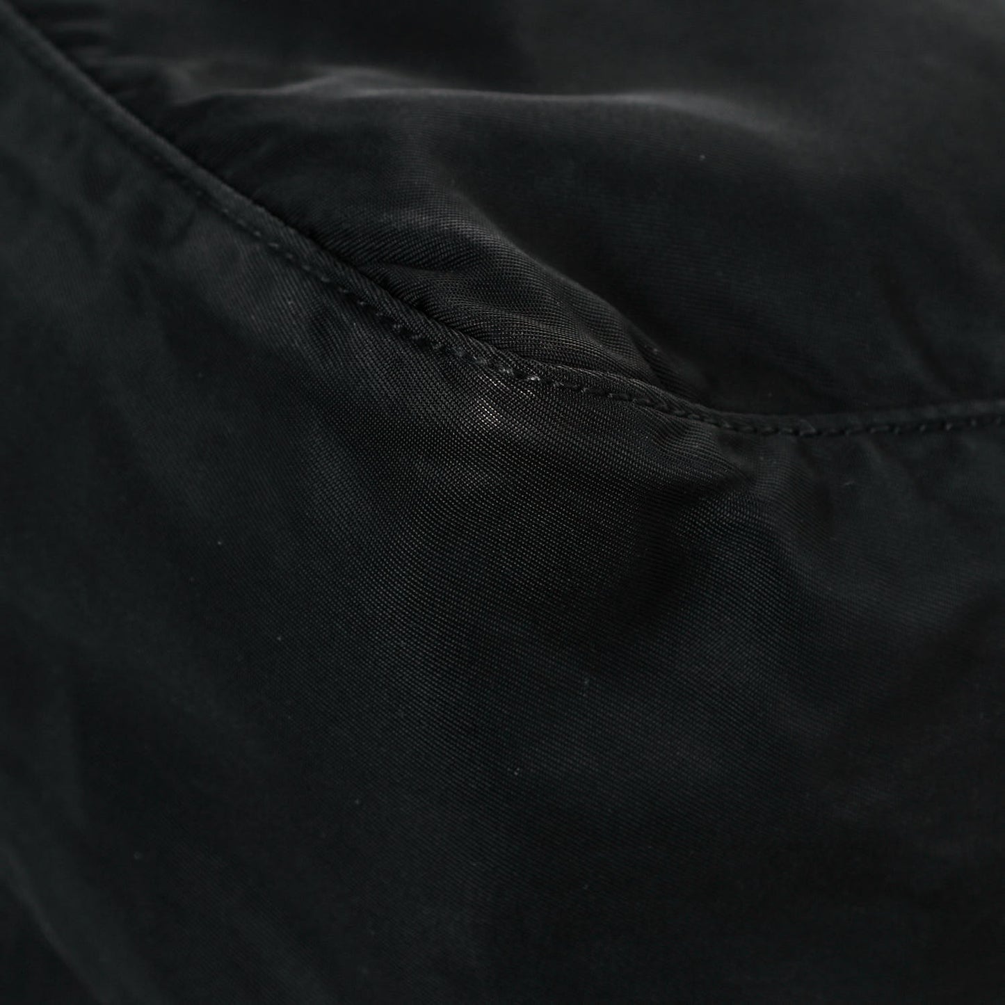 Tessuto Nylon Single Buckle Messenger Bag Black
