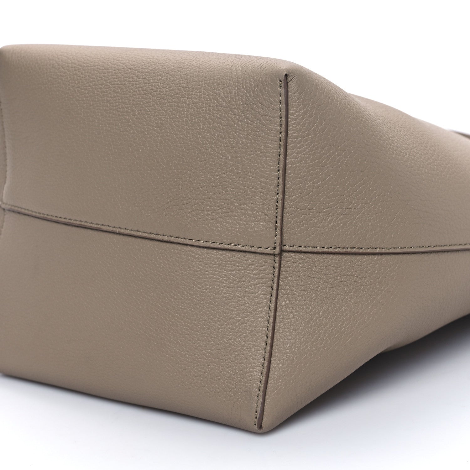 The Row Grained Calfskin Medium N/S Park Tote Dark Taupe 9 of 9