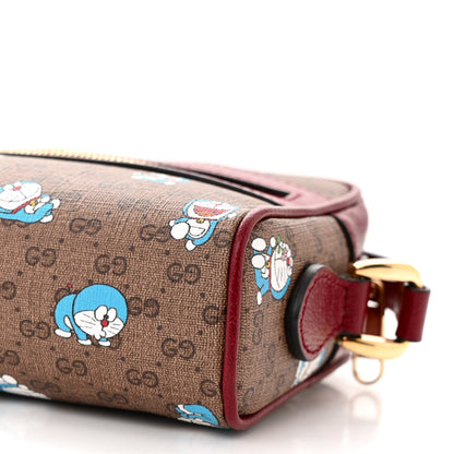 Gucci X DORAEMON Mini Vintage GG Supreme Monogram Camera Bag Beige Cherry Red 10 of 10