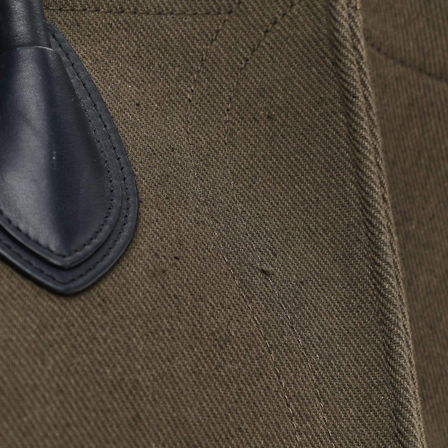 Celine Cotton Canvas Medium Phantom Luggage Olive 12 of 14