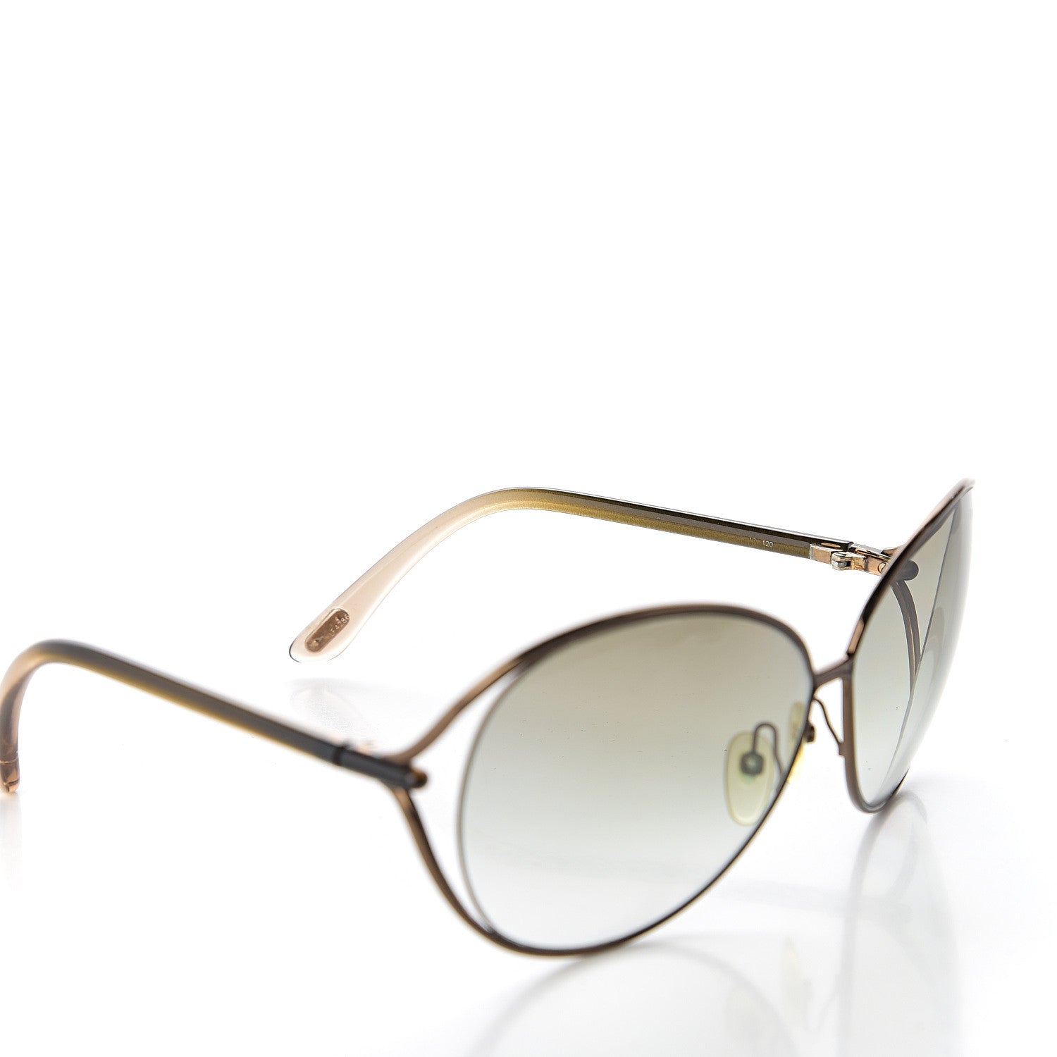Tom Ford Carla Soft Square Sunglasses TF157 Dark Brown 6 of 10