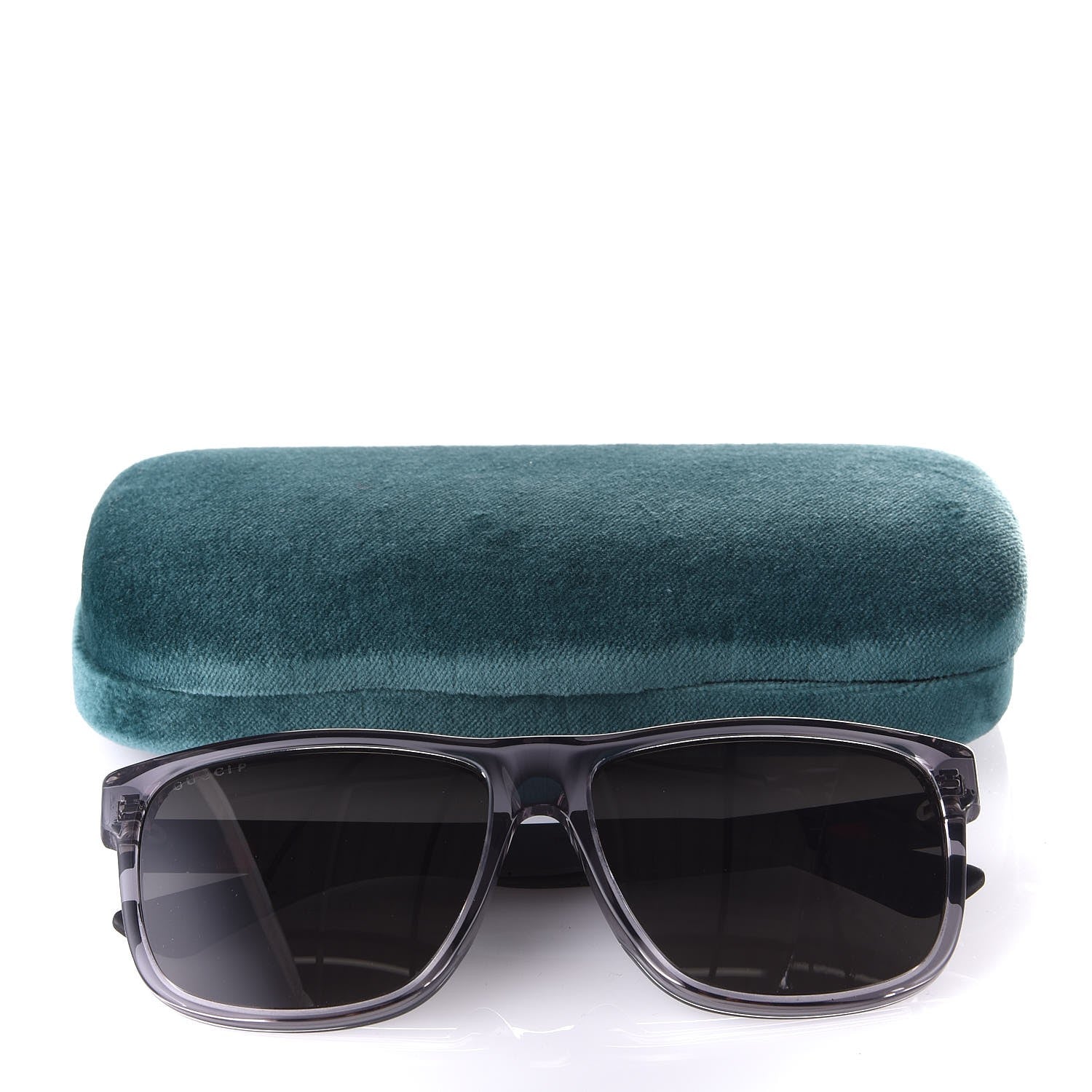 Gucci Web Square Frame GG0010S Sunglasses Grey 9 of 9