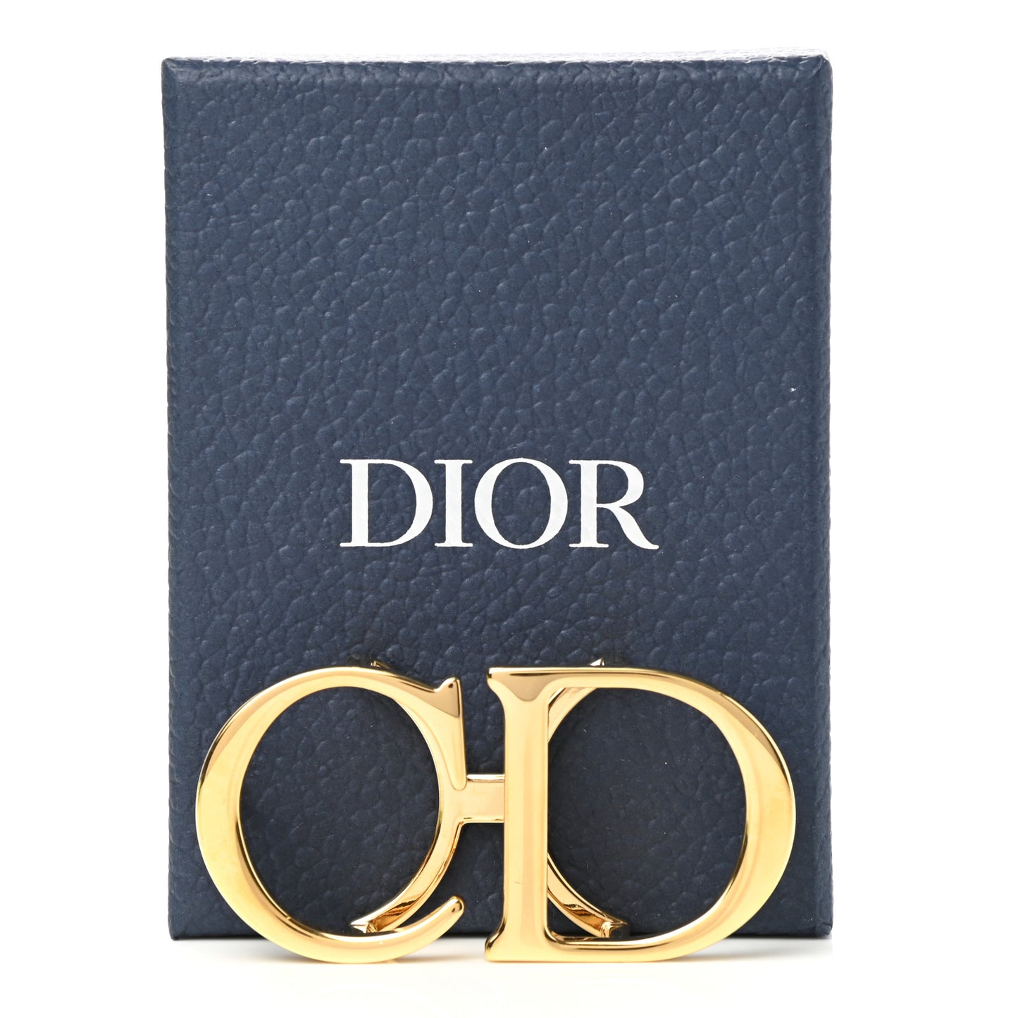 Metal CD Icon Belt Buckle Gold