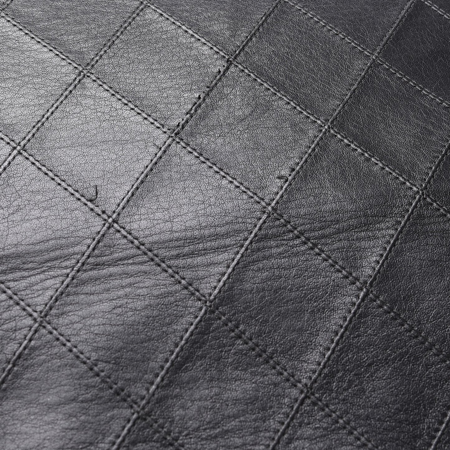 Calfskin Stitched XL Weekender Black