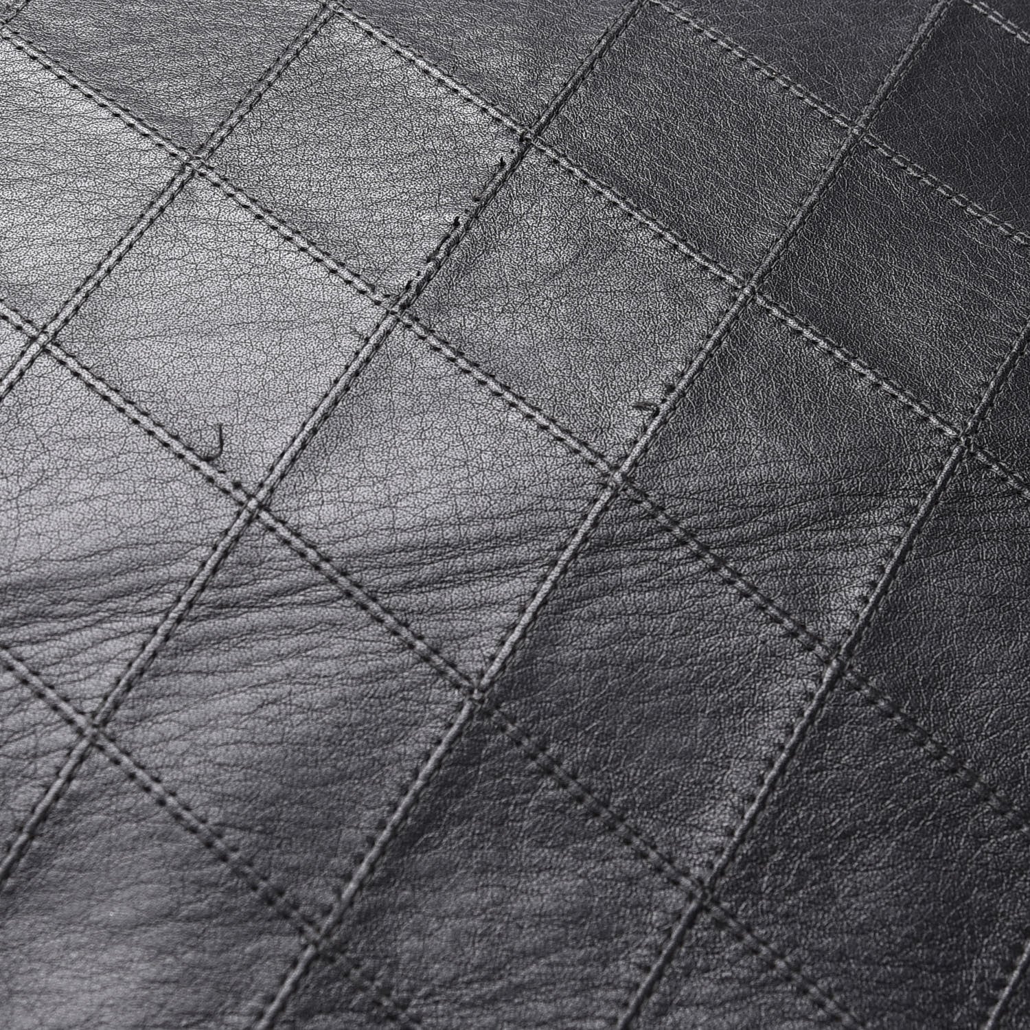 Chanel Calfskin Stitched XL Weekender Black 10 of 14