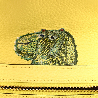Louis Vuitton Taurillon Embroidered Tenderness Capucines MM Yellow Multicolor 8 of 13