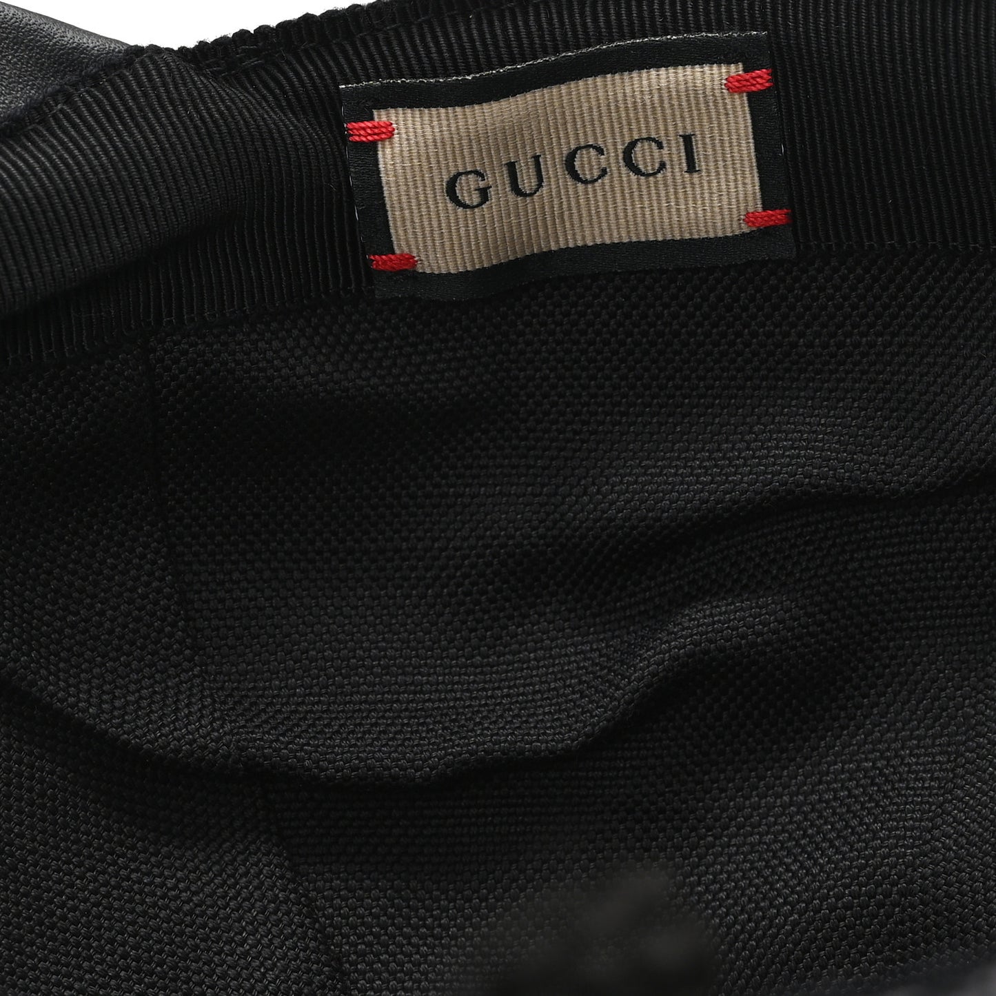 Denim Calfskin GG Monogram Baseball Hat M Black Grey