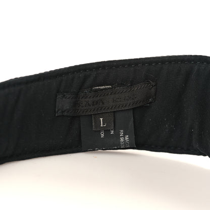 Prada Nylon Metal Triangle Logo Visor L Black 6 of 7