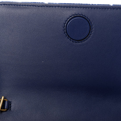Gucci Velvet Matelasse GG Marmont Mini Bag Cobalt Blue 5 of 10