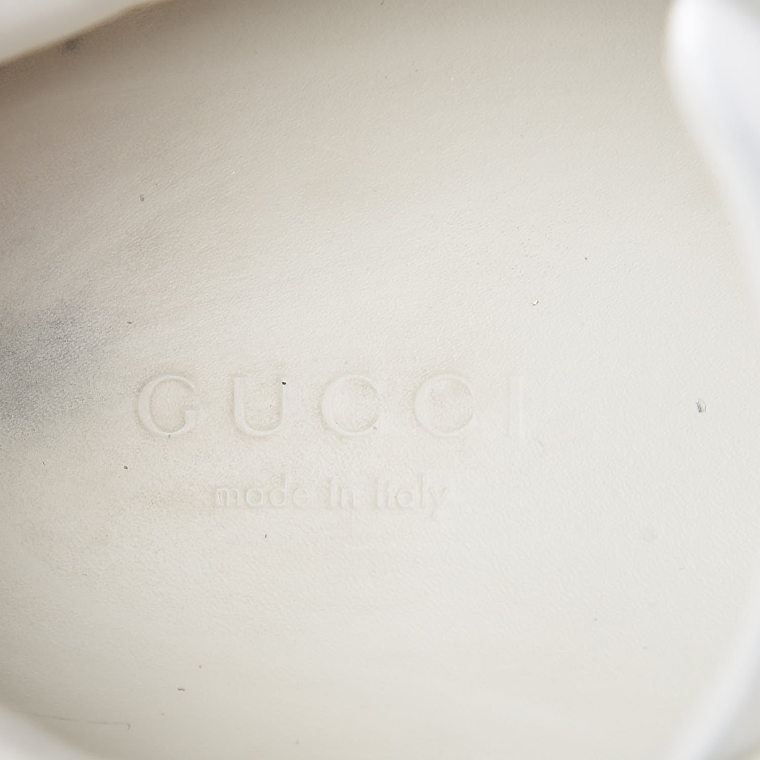 Gucci Calfskin Crystal Web LOVED Embroidered Womens Ace Platform Sneakers 37 White Red Flame Notte 9 of 12