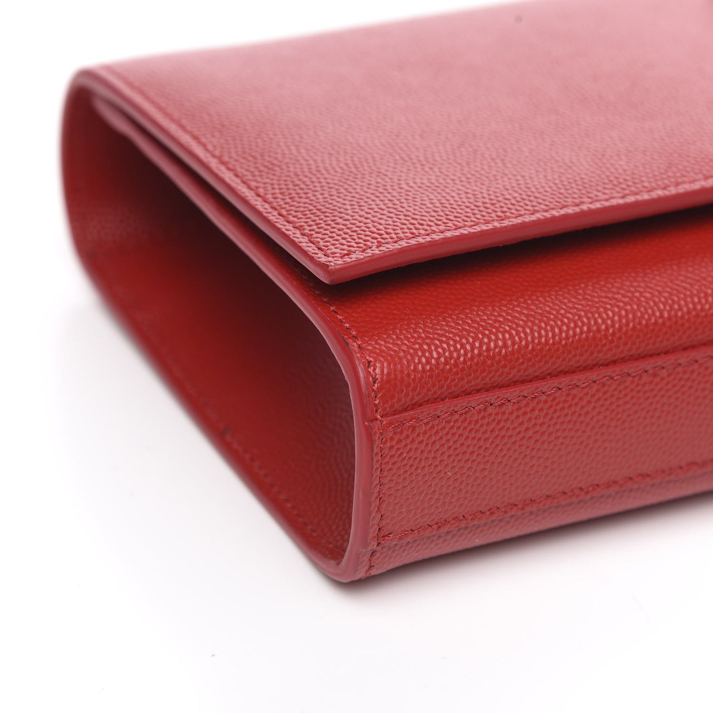 Grain De Poudre Classic Monogram Cassandre Clutch Rouge Orient