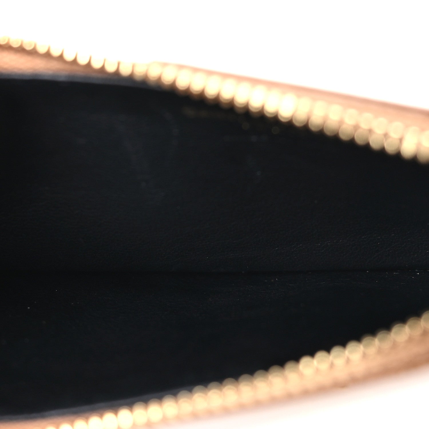 Saint Laurent Grain De Poudre Matelasse Chevron Monogram Fragments Zippered Card Case Cork 5 of 7
