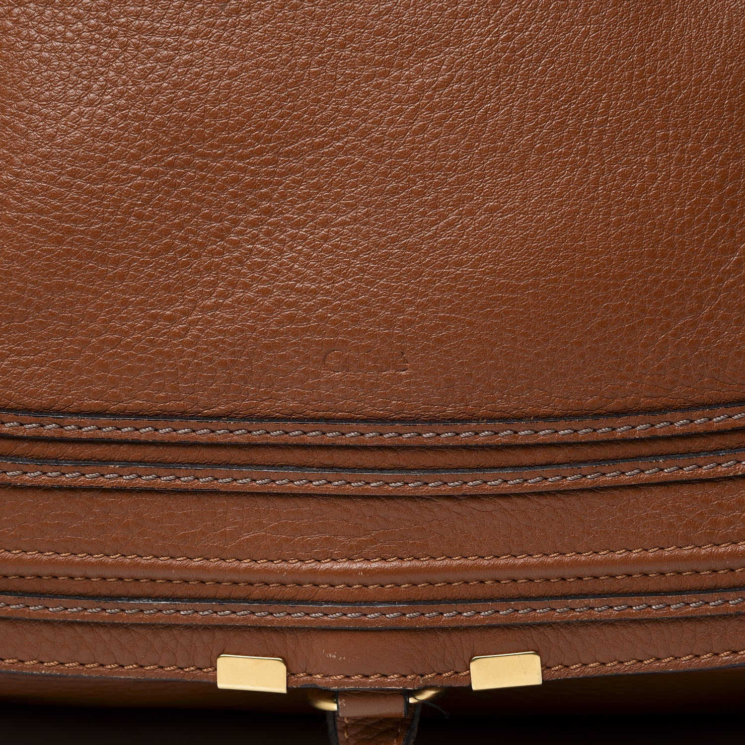 Chloe Calfskin Large Marcie Satchel Tan 9 of 9
