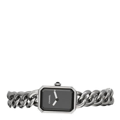 Chanel Stainless Steel 16mm Chain Premiere Quartz Watch Black 2 of 5