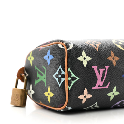 Louis Vuitton Monogram Multicolor Mini Sac HL Speedy Black 6 of 10