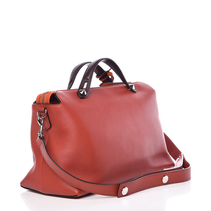 Fendi Vitello Dolce 4 Color Large By The Way Boston Bag Terra di Siena Multicolor 4 of 13