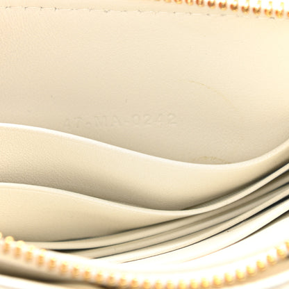 Christian Dior Calfskin Cannage Caro Zipped Pouch With Chain Latte 7 of 10