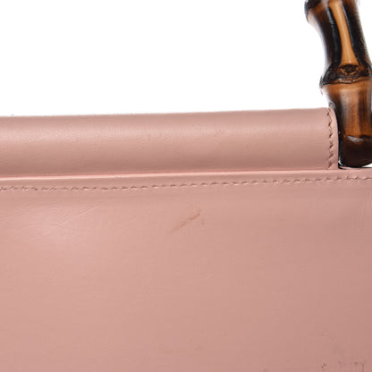 Gucci Nappa Bamboo Medium Nymphaea Top Handle Bag Perfect Pink 9 of 15