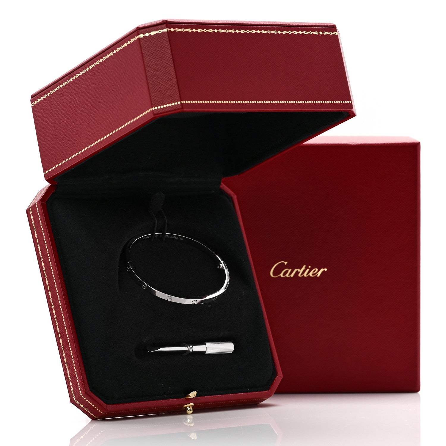 Cartier 18K White Gold Small LOVE Bracelet 16 8 of 8