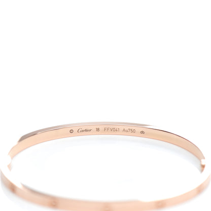 Cartier 18K Pink Gold Small LOVE Bracelet 18 3 of 3