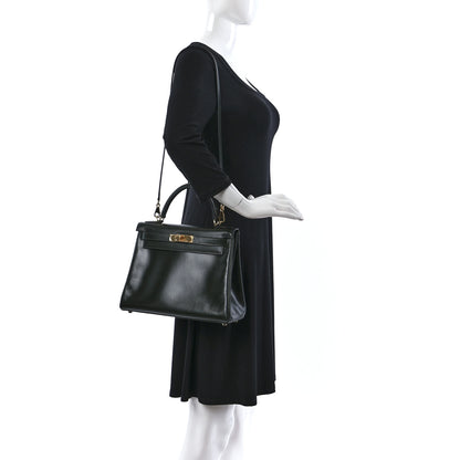 Hermes Box Kelly Retourne 28 Vert Fonce 2 of 9