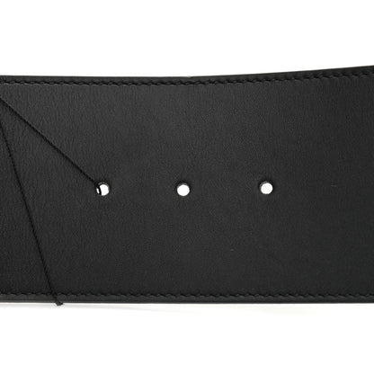 Gucci Moon Calfskin Pearl Double G 70mm Belt 85 34 Black Cream 4 of 5