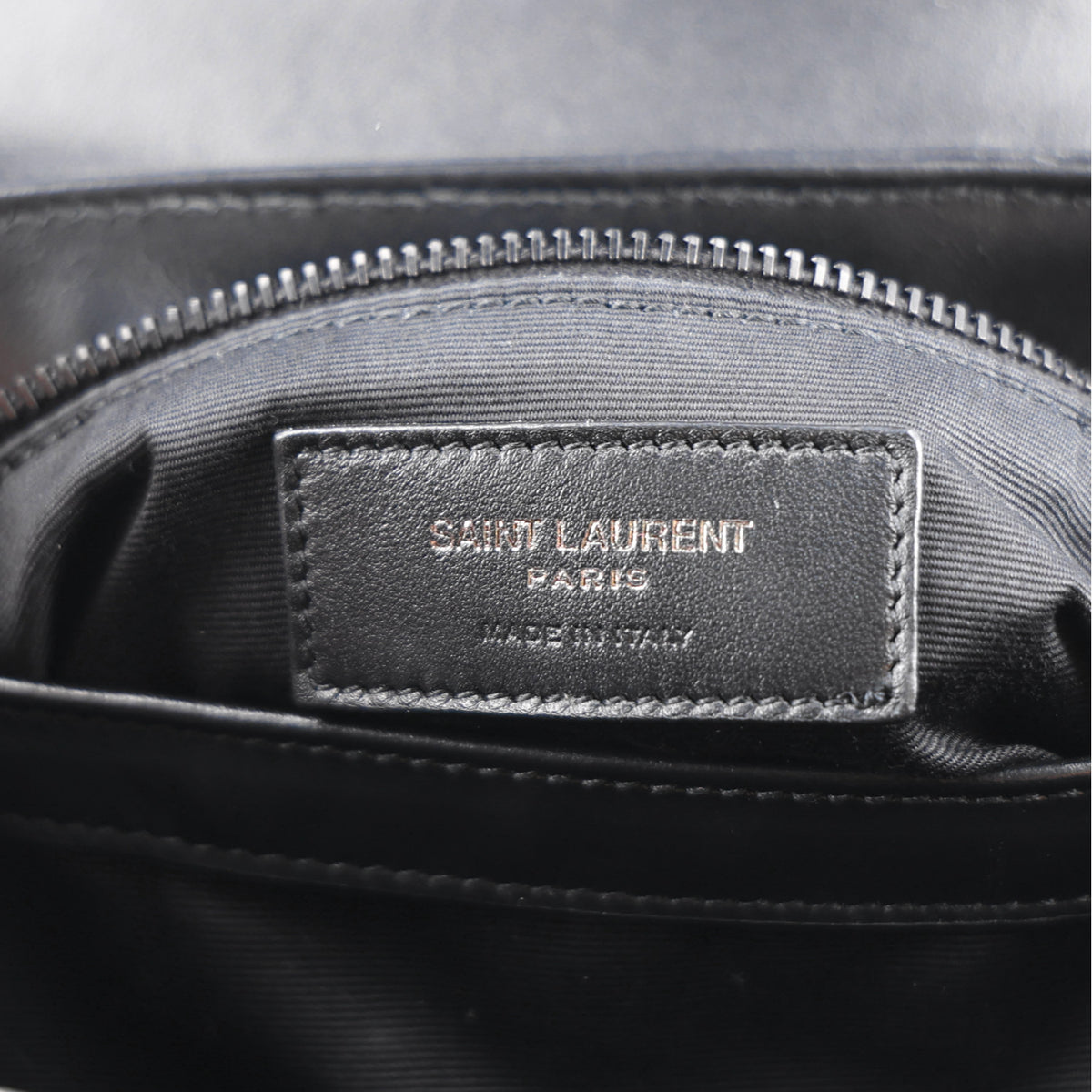 Saint Laurent Calfskin Y Quilted Monogram Toy Loulou Crossbody Bag Black 6 of 11