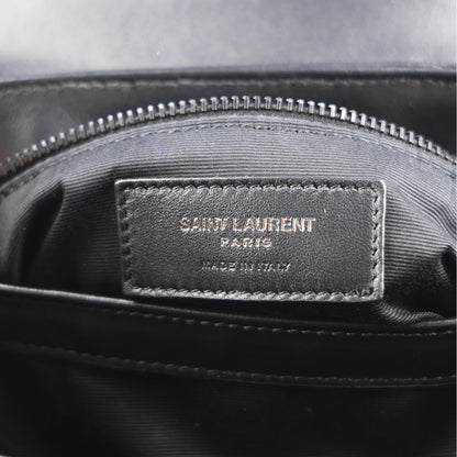 Saint Laurent Calfskin Y Quilted Monogram Toy Loulou Crossbody Bag Black 6 of 11
