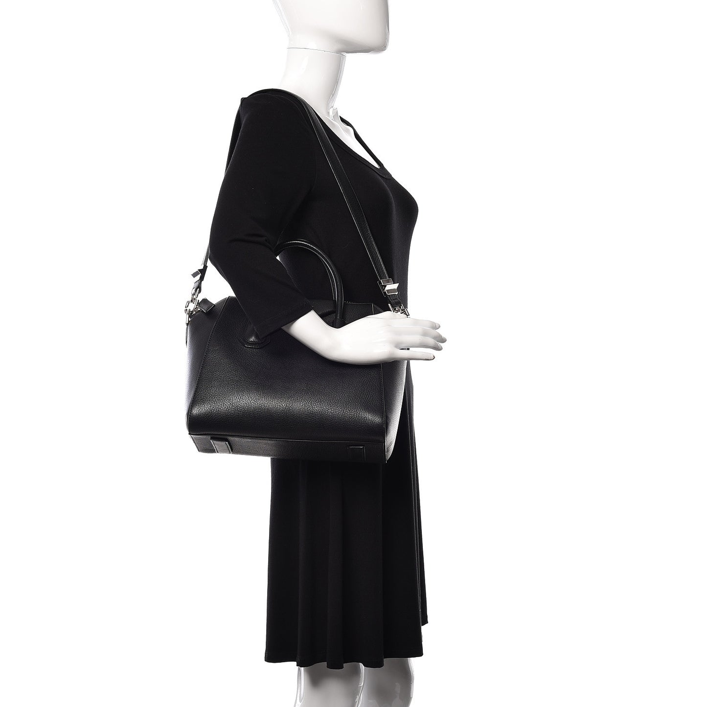 Sugar Goatskin Small Antigona Black