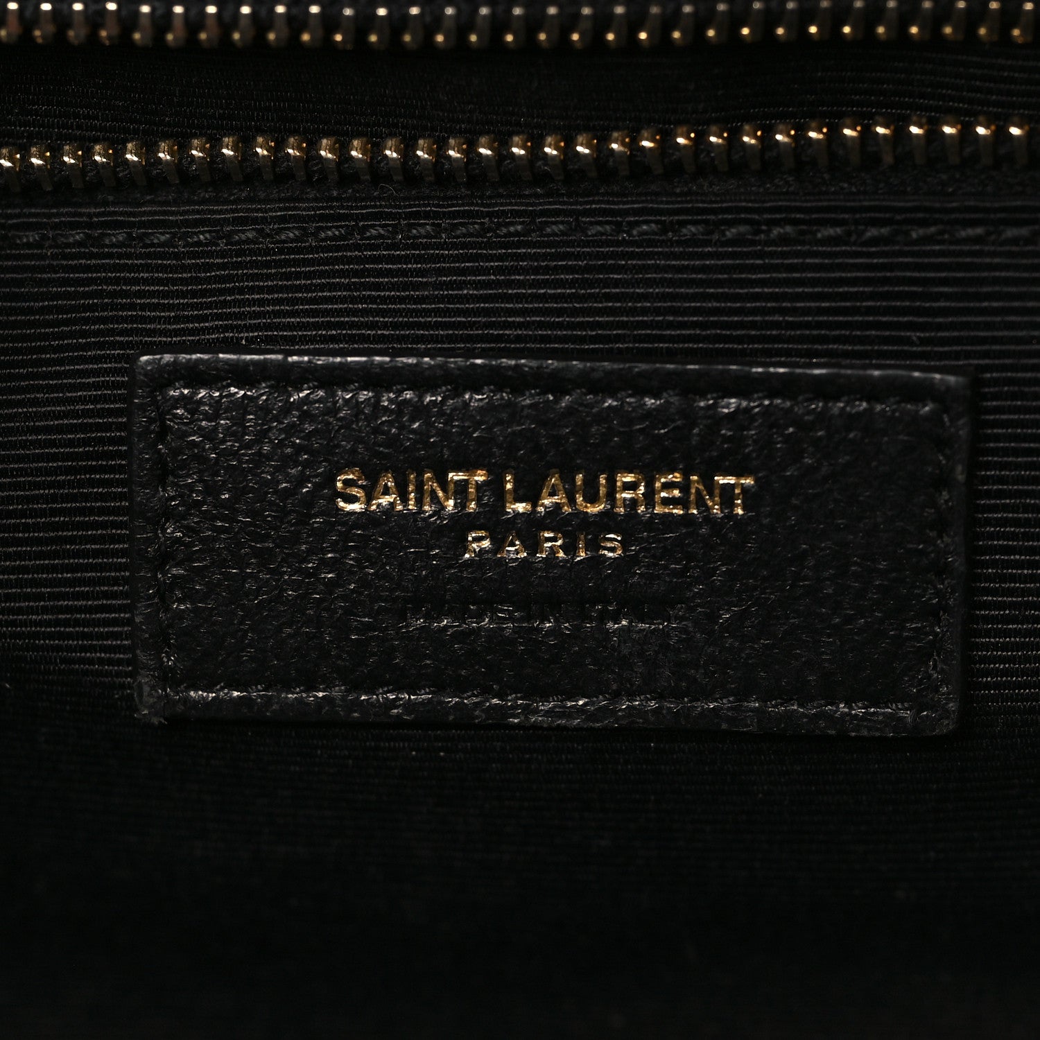 Saint Laurent Grain De Poudre Mixed Matelasse Large Triquilt Monogram Satchel Dark Beige 5 of 12