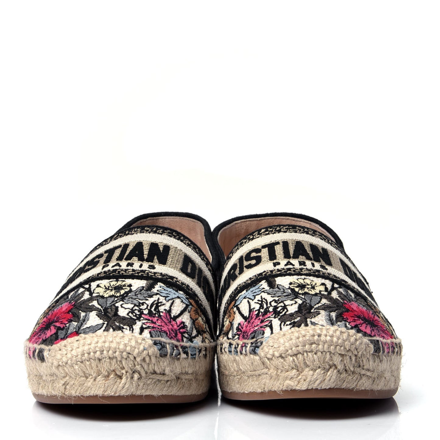 Embroidered Mille Fleurs Granville Espadrille 37.5 Multicolor