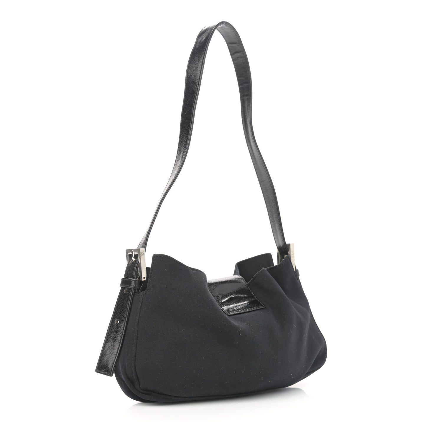Nylon Baguette Bag Black