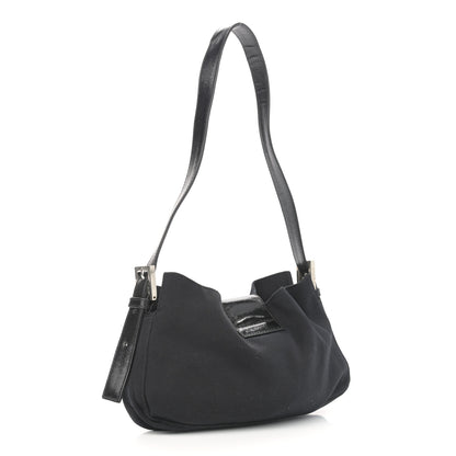 Fendi Nylon Baguette Bag Black 3 of 12