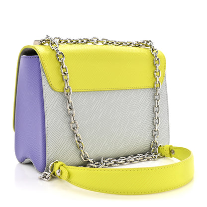 Louis Vuitton Epi Twist Shoulder Bag MM Purple Yellow Grey 4 of 11