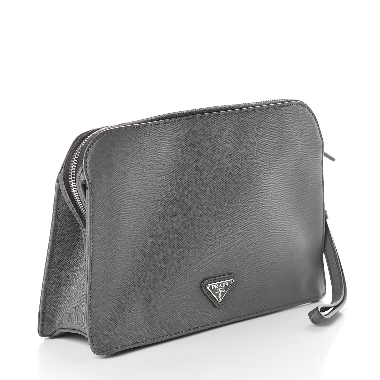 Saffiano Travel Wristlet Bag Marmo