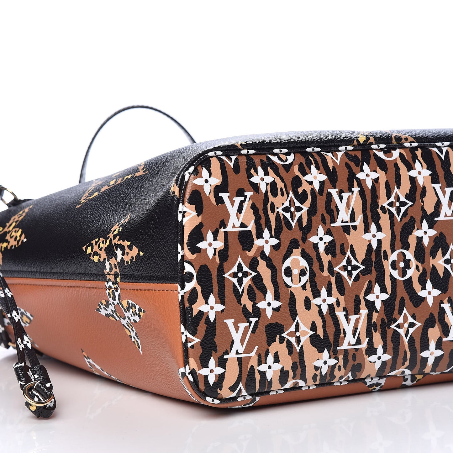 Monogram Giant Jungle Neverfull MM Black