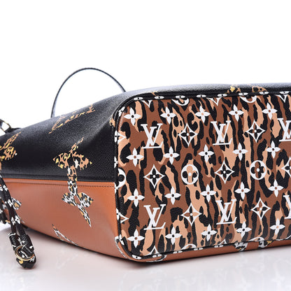 Louis Vuitton Monogram Giant Jungle Neverfull MM Black 10 of 12