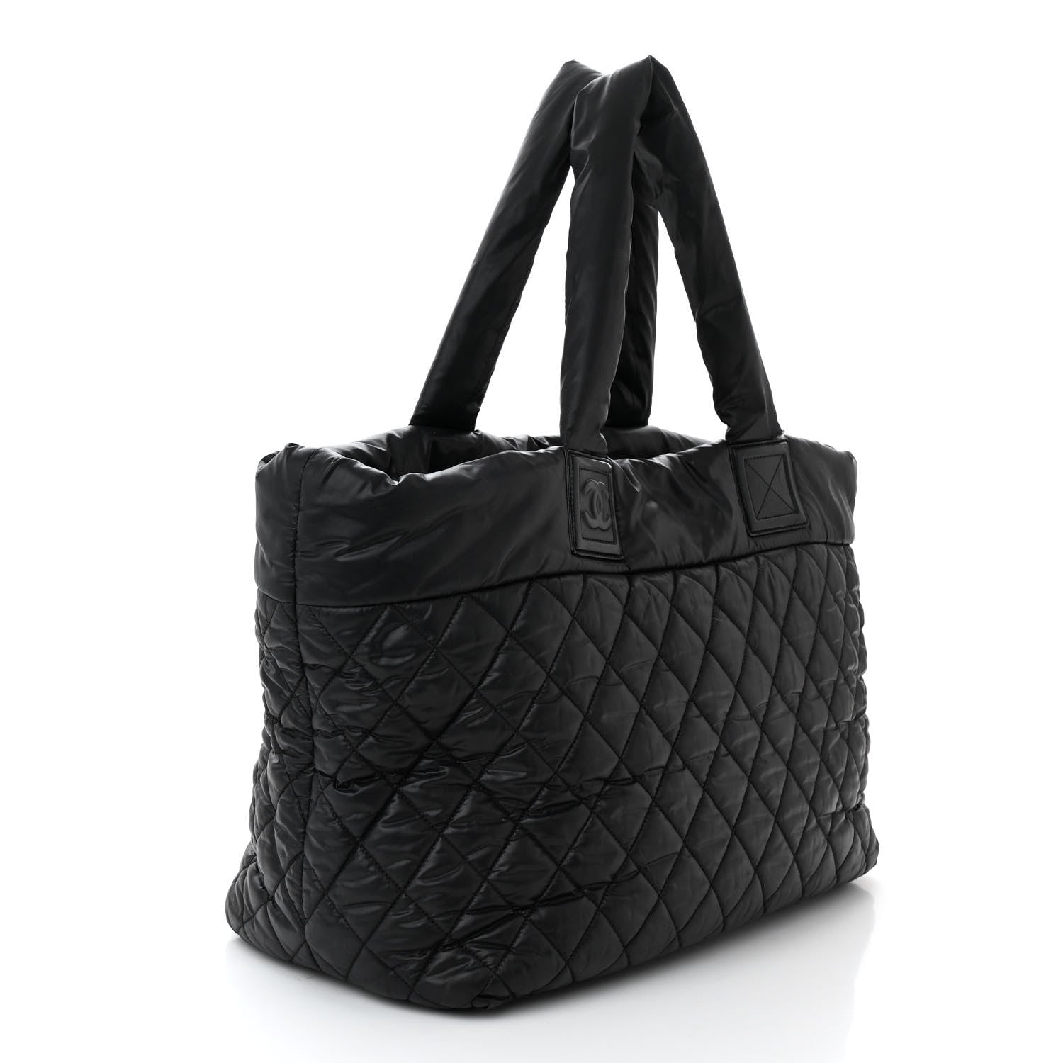Chanel Nylon Quilted Large Coco Cocoon Tote Black 4 of 21