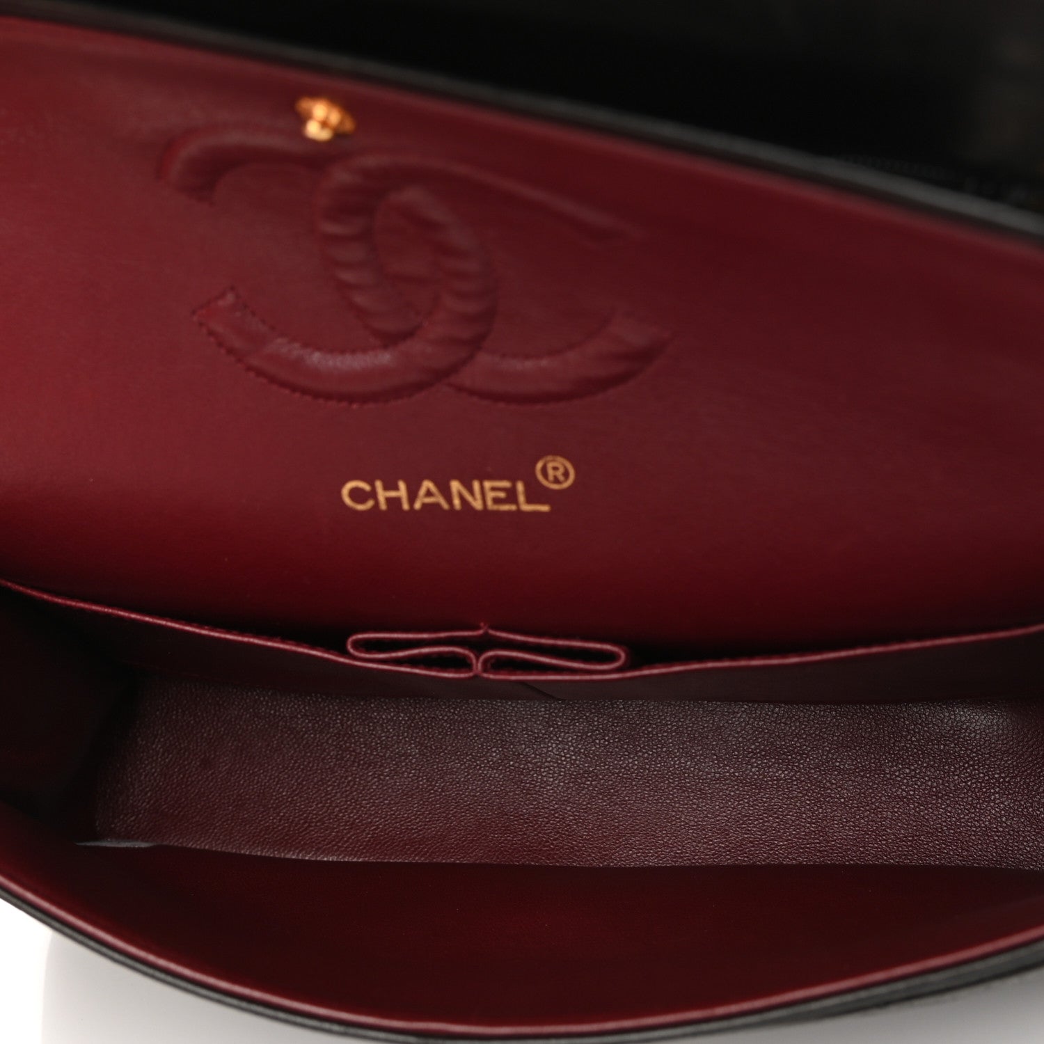 Chanel Lambskin Quilted Medium Double Flap Black 5 of 12