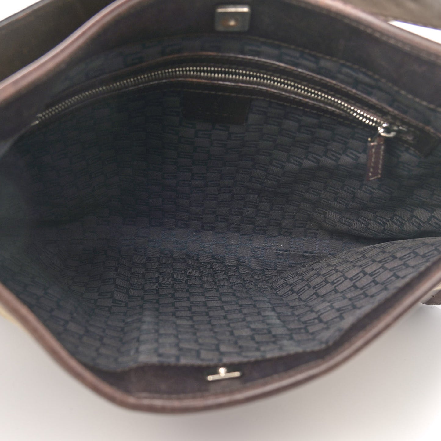 Canvas Web GG Shoulder Bag Brown