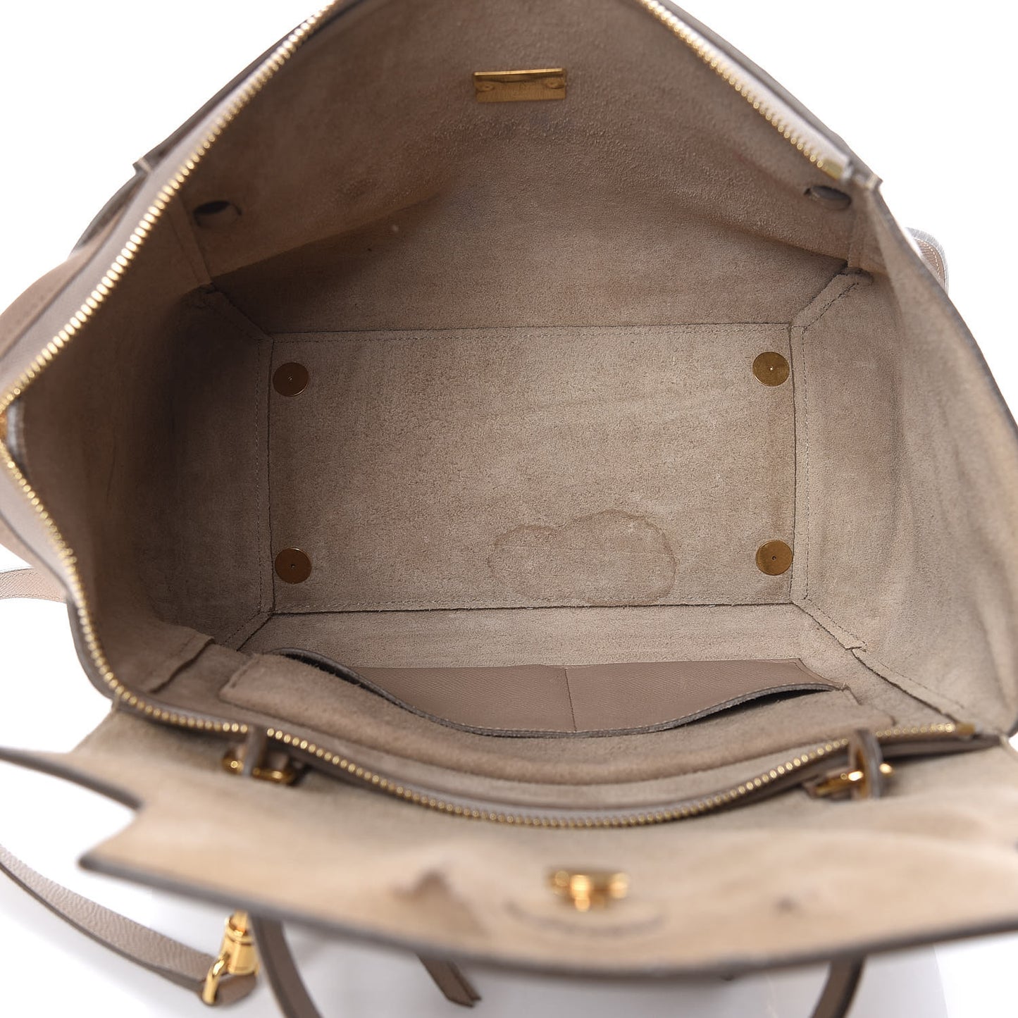 Grained Calfskin Mini Belt Bag Light Taupe