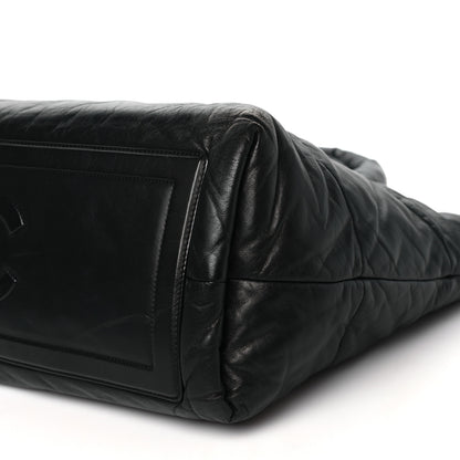 Chanel Lambskin Quilted Large Coco Cocoon Reversible Tote Black 10 of 10