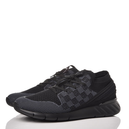 Louis Vuitton Knit Damier Fastlane Sneakers 10 Graphite 3 of 7