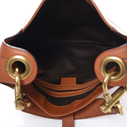 Gucci Calfskin Piston Lock Jackie O Hobo Tan 5 of 14