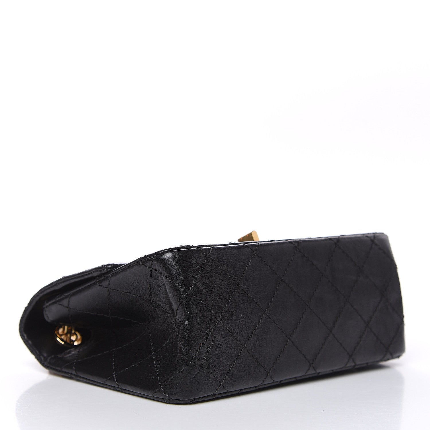 Chanel Aged Calfskin Quilted 2.55 Reissue Mini Flap Black 4 of 10