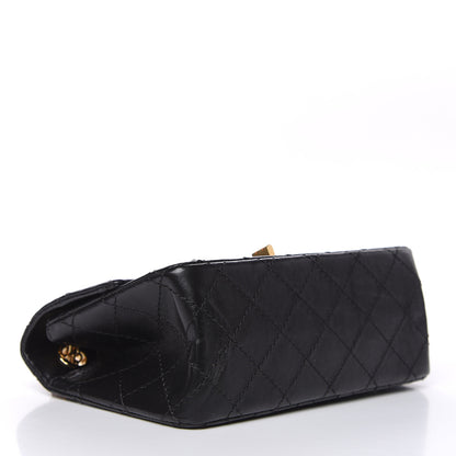 Chanel Aged Calfskin Quilted 2.55 Reissue Mini Flap Black 4 of 10