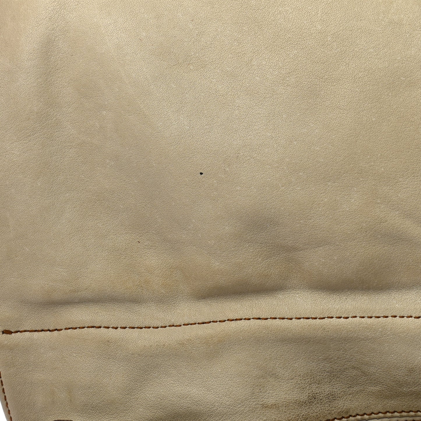 Calfskin Medium Gaucho Double Saddle Bag Ivory
