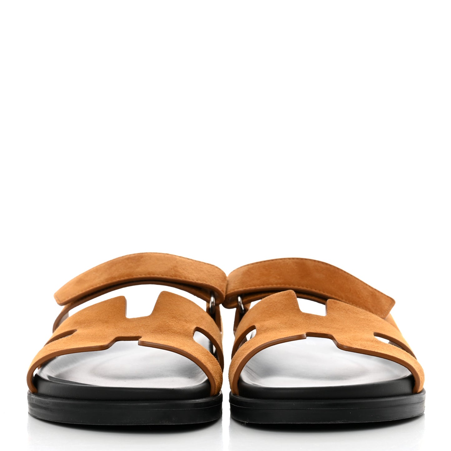 Suede Goatskin Womens Chypre Sandals 38 Naturel