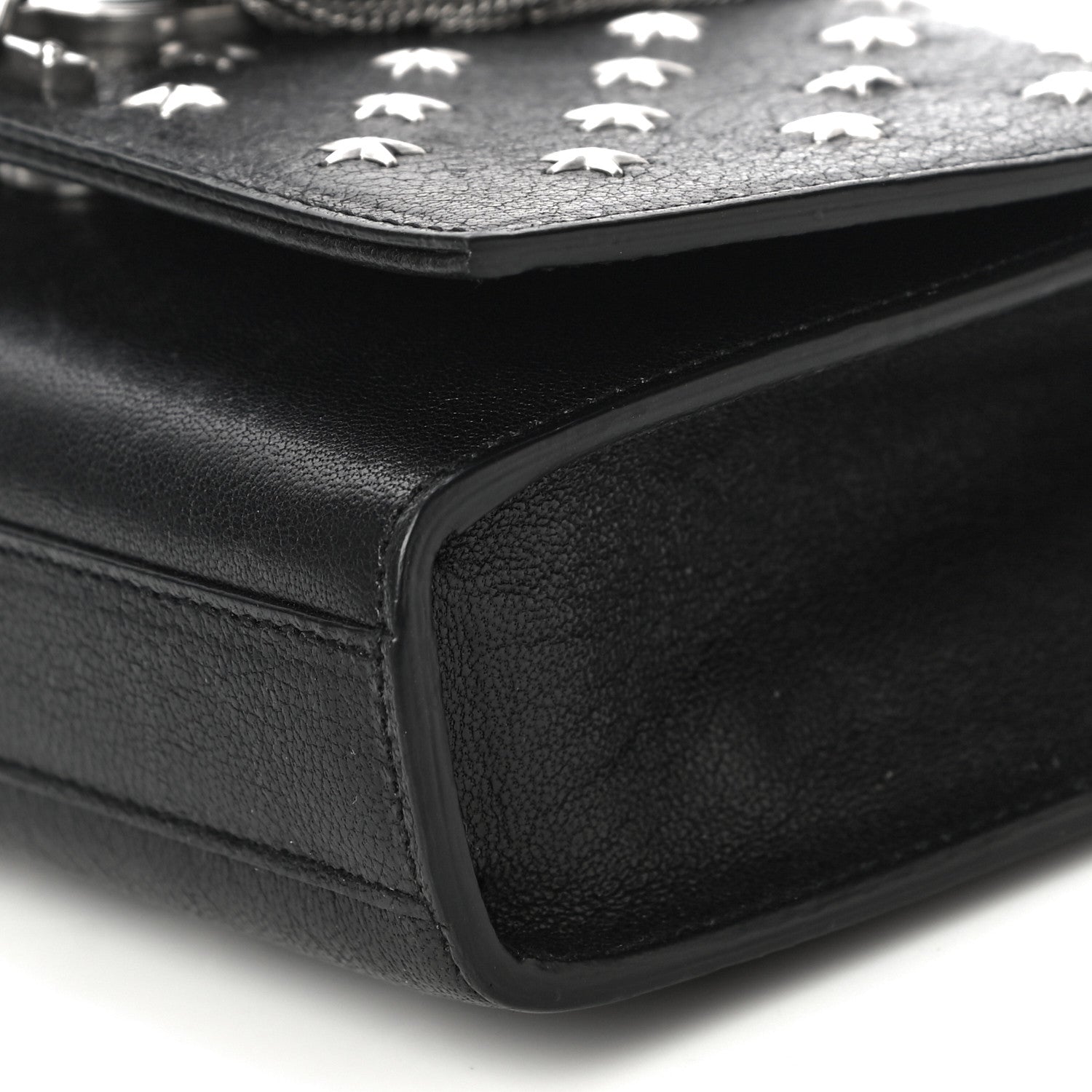 Saint Laurent Calfskin Star Studded Medium Classic Monogram Kate Tassel Satchel Black 9 of 12