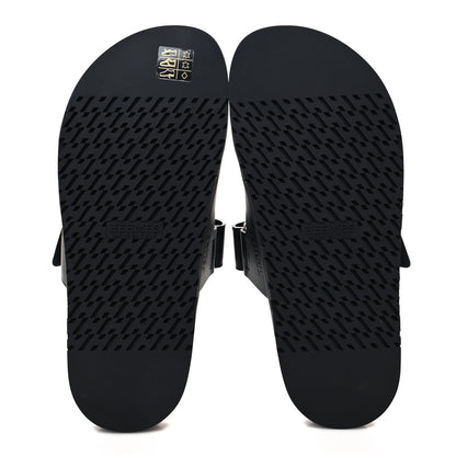 Hermes Calfskin Womens Chypre Sandals 39 Black 5 of 8